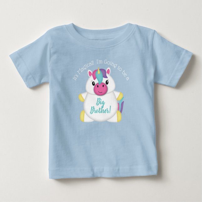 Unicorn Baby Shower Baby T-Shirt (Front)