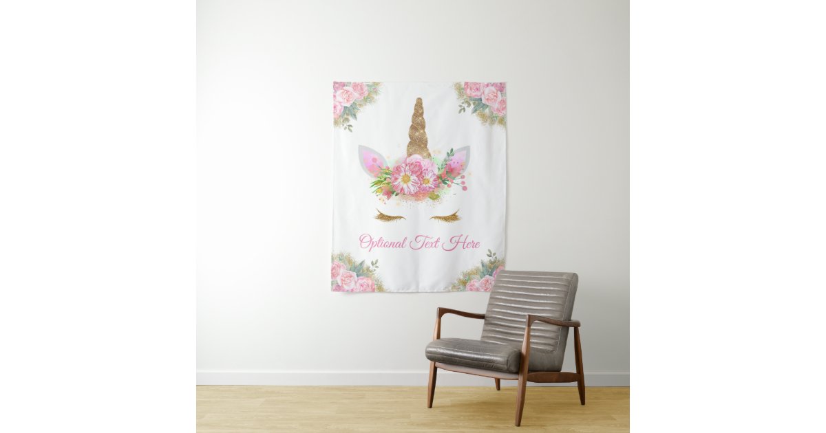 Unicorn Baby Shower Banner Backdrop | Zazzle