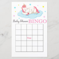 Unicorn baby shower bingo card,Unicorn bingo game