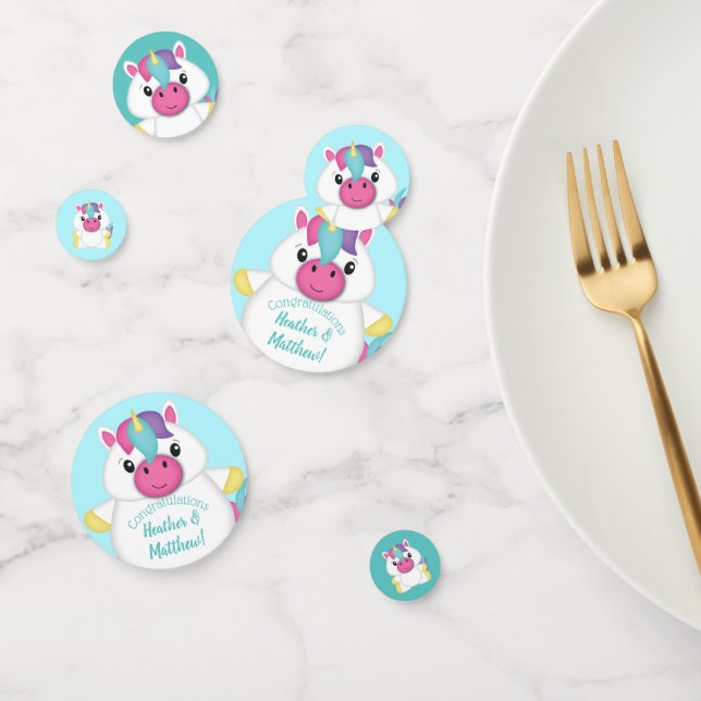 Unicorn Baby Shower Confetti (Group)