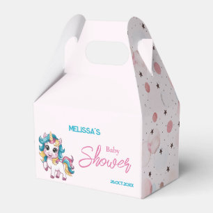 Unicorn Baby Shower Favor Box