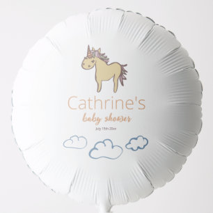 Unicorn Baby Shower Gender Neutral Balloon