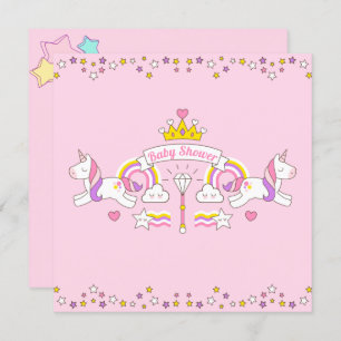 Unicorn Baby Shower Invitation