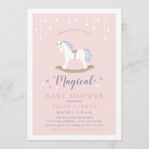 Unicorn Baby Shower Invitation