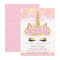 Unicorn Baby Shower Invitations Pink Gold Unicorn