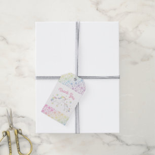 Unicorn Baby Shower Pastel Rainbow Gift Tags