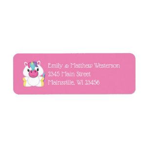 Unicorn Baby Shower Pink Label