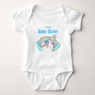 unicorn baby sister bodysuit