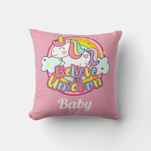 Unicorn Baby Throw Pillow