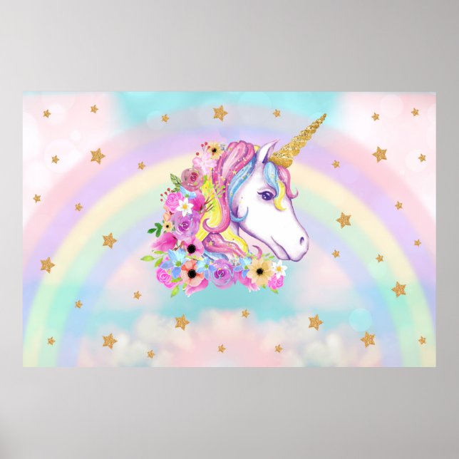 Unicorn backdrop poster (Front)