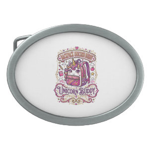 Unicorn Backpack Unicorn Buddy Stylish Merch Desig Belt Buckle