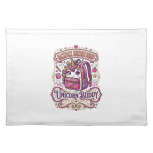 Unicorn Backpack Unicorn Buddy Stylish Merch Desig Cloth Placemat