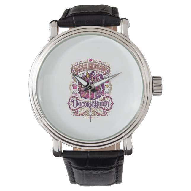 Unicorn Backpack Unicorn Buddy Stylish Merch Desig Watch (Front)