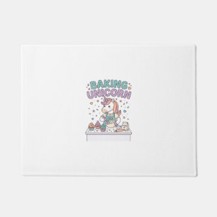 Unicorn Baking Unicorn Trendy Product Graphic_1 Doormat