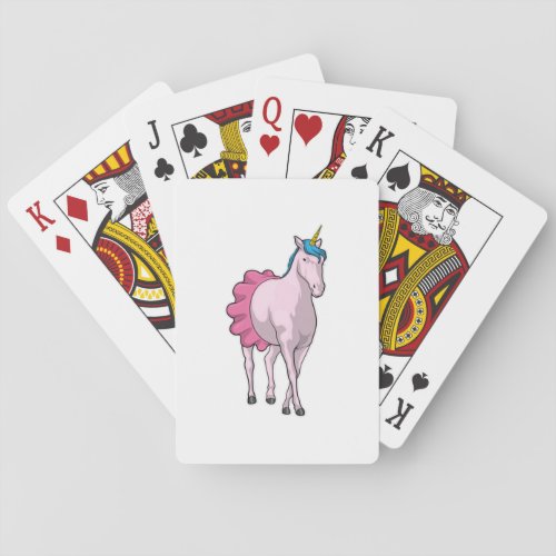 Unicorn Ballerina Ballet Poker Cards