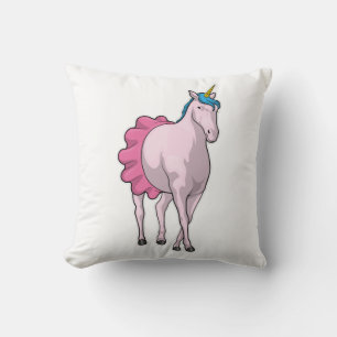 Unicorn Ballerina Ballet Throw Pillow