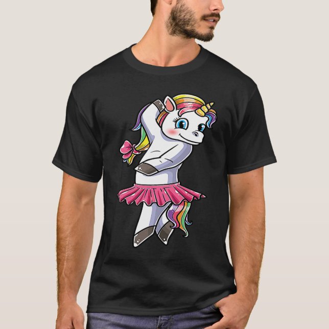 Unicorn Ballet Dance Ballerina Dancing Danseuse  1 T-Shirt (Front)