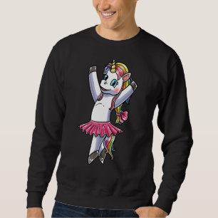 Unicorn Ballet Dance Ballerina Dancing Danseuse 2 Sweatshirt