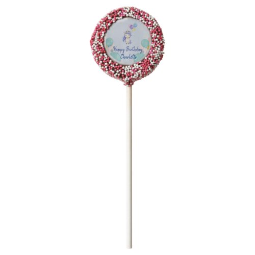 Unicorn balloon rainbow gradient  birthday party  chocolate covered oreo pop