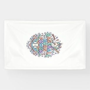 Unicorn Baseball Horn Power Kawaii Vector Design_1 Banner