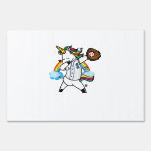 Unicorn Baseball Rainbow Baseball Lover I Unicorn Sign