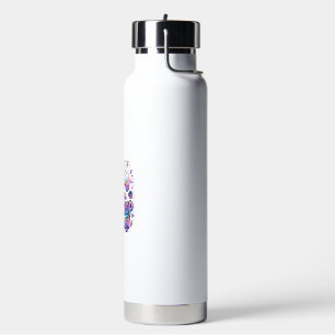 Unicorn Bass Drop Unicorn Gift Idea Typography Des Water Bottle