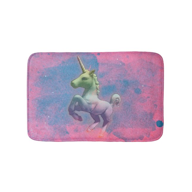 Unicorn Bath Mat (Cupcake Pink) (Front)
