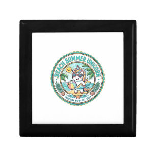 Unicorn Beach Summer Unicorn POD Ready Apparel Gra Gift Box