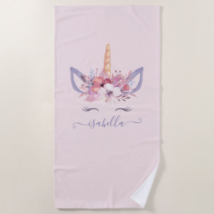 Unicorn beach towel
