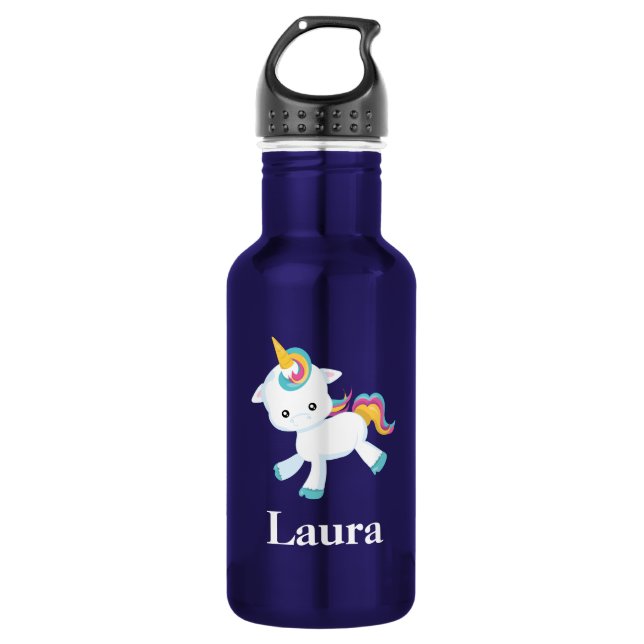 Unicorn Beauty Stainless Steel Water Bottle (Front)