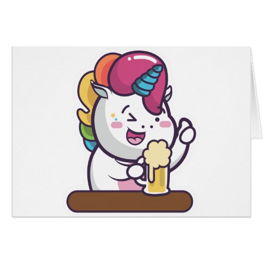 unicorn beer cards (Front Horizontal)