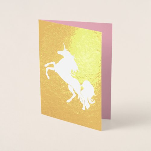 Unicorn Believe in Yourself Foil Card