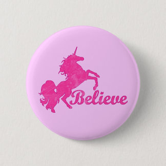 Unicorn, Believe Pinback Button