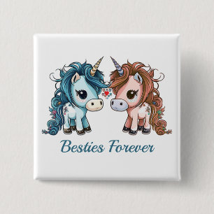 Unicorn Besties Forever  Button
