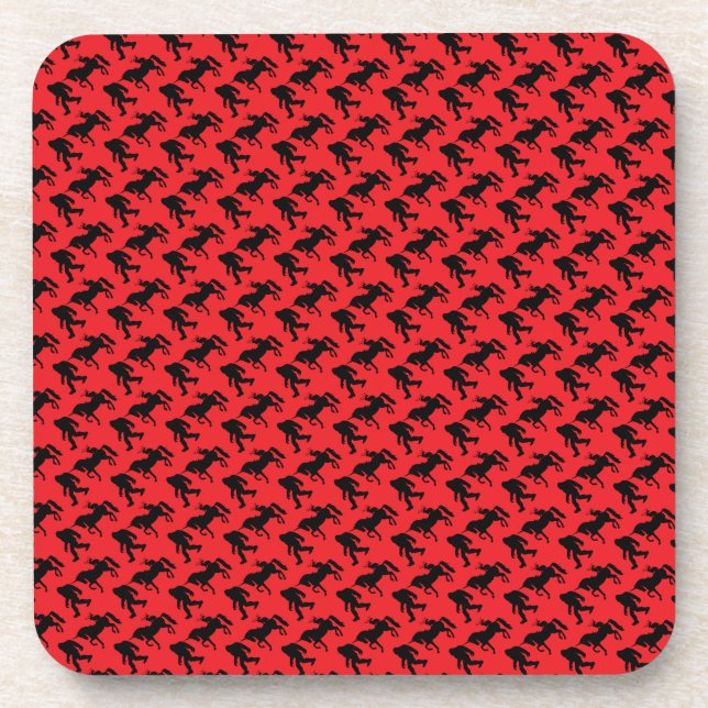 Unicorn, Bigfoot and Jackalope Beverage Coaster (Front)