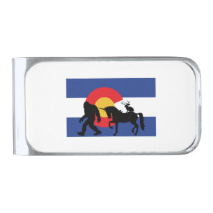 Unicorn, Bigfoot and Jackalope Silver Finish Money Clip