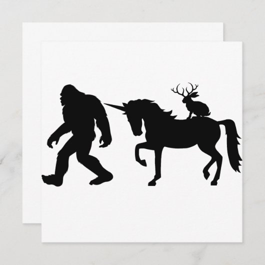 Unicorn, Bigfoot, Jackalope (Front/Back)