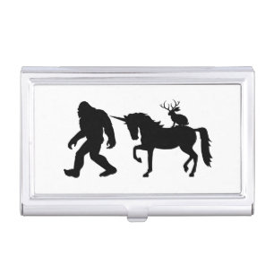 Unicorn, Bigfoot, Jackalope Business Card Case