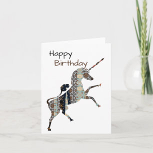 Unicorn Birthday Card