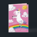 Unicorn Birthday Card<br><div class="desc">Unicorn Birthday Card</div>