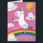 Unicorn Birthday Card<br><div class="desc">Unicorn Birthday Card</div>