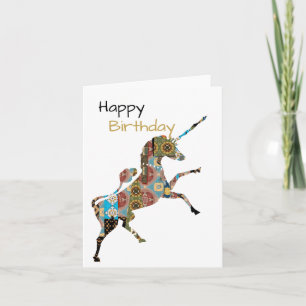 Unicorn Birthday  Card