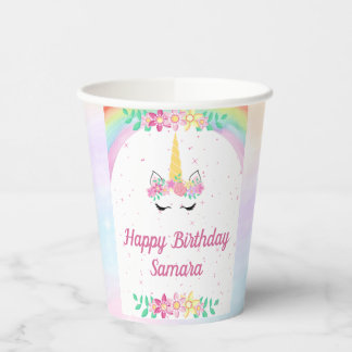 Unicorn Birthday Collection Cups