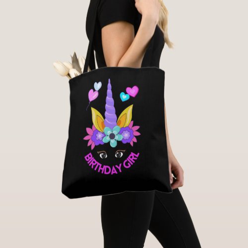 Unicorn Birthday Girl     Tote Bag