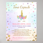 Time Capsule Unicorn Time Capsule Baby Guest Book | Zazzle.com