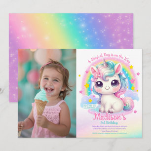 Unicorn Birthday Invitation