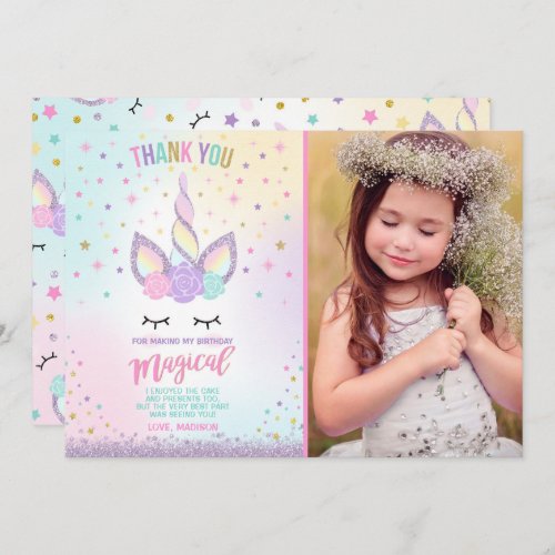 Unicorn Birthday Invitation Magical Unicorn Party