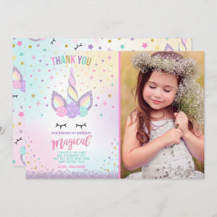 Unicorn Birthday Invitation Magical Unicorn Party