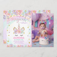 Unicorn Birthday Invitation Magical Unicorn Party