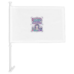 Unicorn Birthday Magic Loading Colorful Marketplac Car Flag